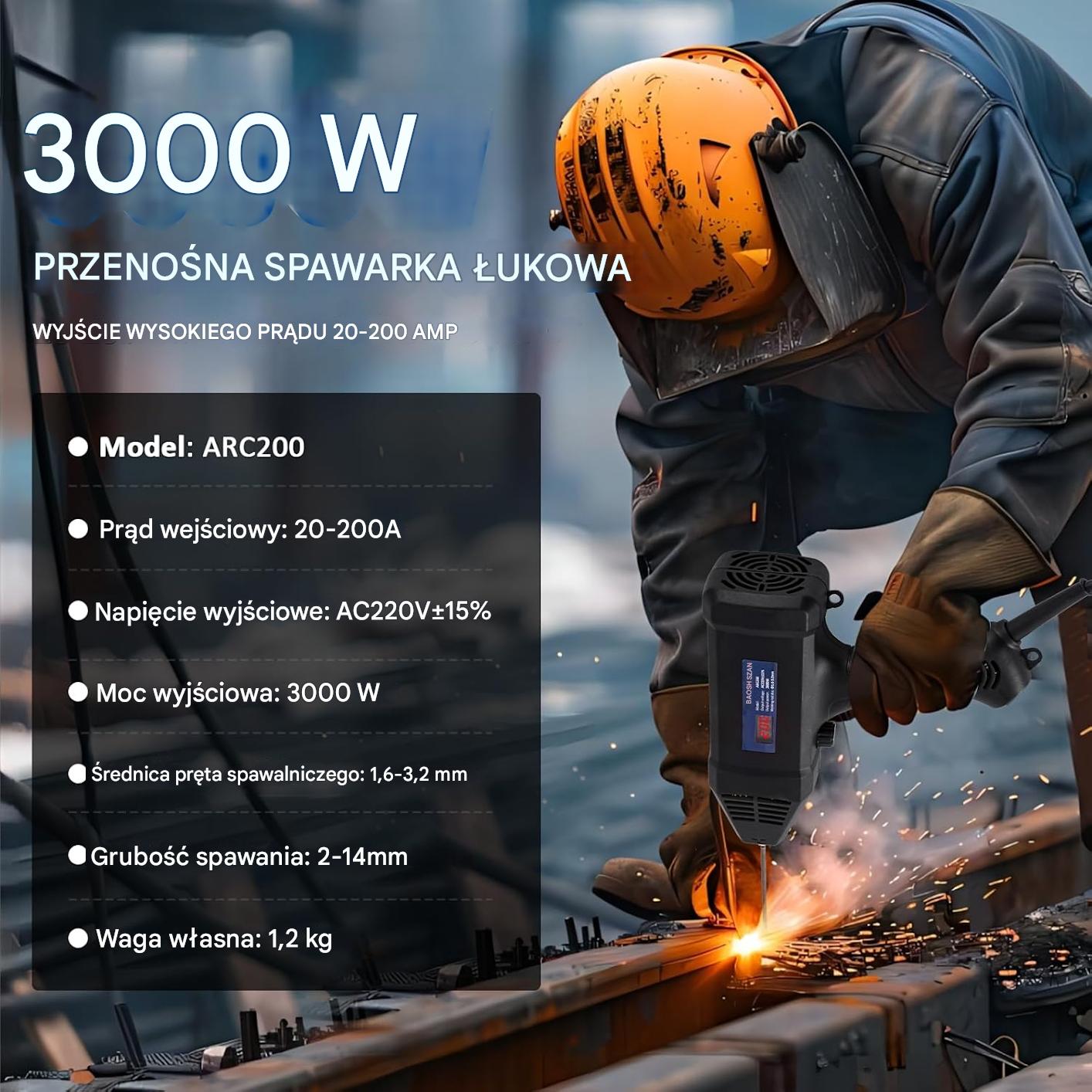 Spawarka inwerterowa — widok zestawu